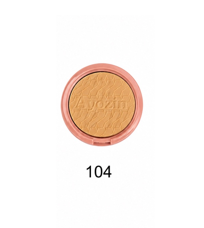 پنکک فشرده بی بی پلاس آیوزین (Ayozin BB Powder) کد 104